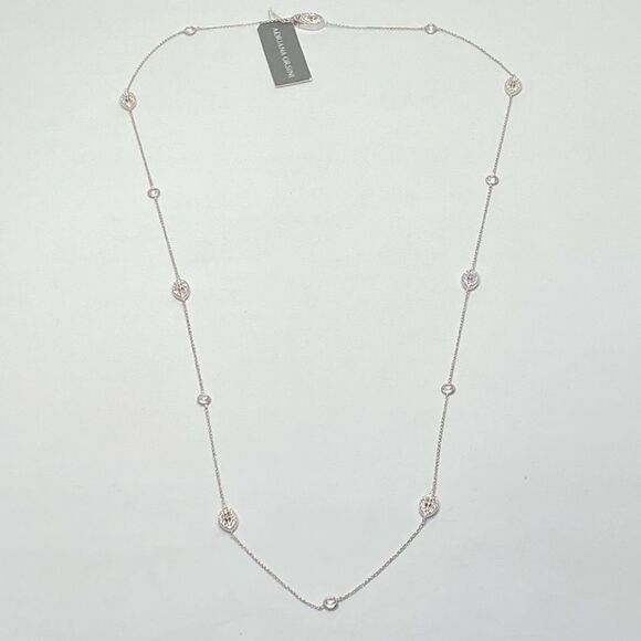 Adriana Orsini Elevate Cubic Zirconia Station Necklace - Picture 2 of 7